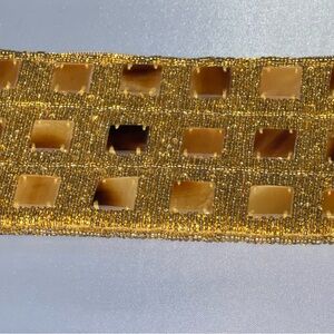 Gold Beaded Box Clutch Holder